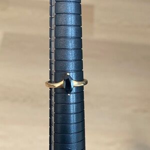 Elegant 10kt Gold and Black Women's Ring